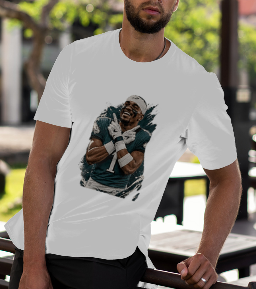 Philadelphia Eagles Jalen Hurts Celebratory Pose Football Team Gear T-Shirt