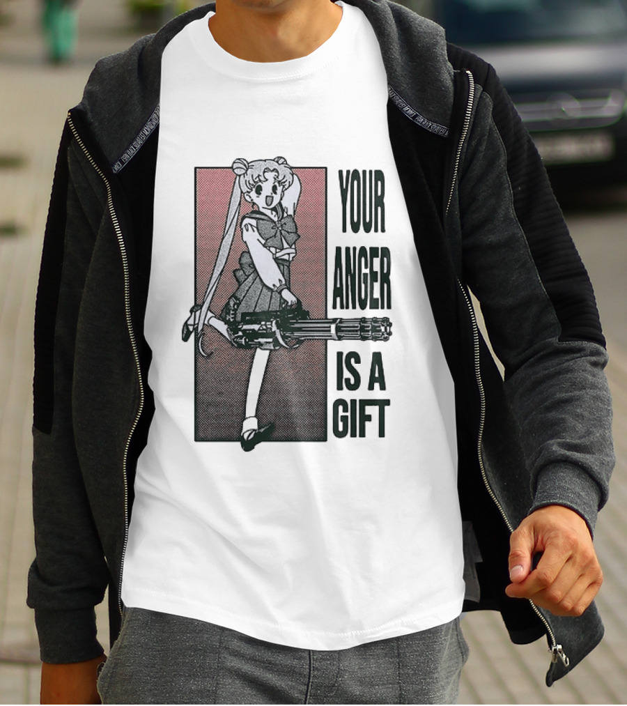 Sailor Moon Your Anger Is A Gift Rage Against The Machine Anime T-Shirt