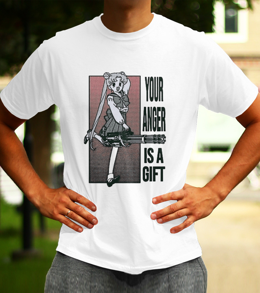 Sailor Moon Your Anger Is A Gift Rage Against The Machine Anime T-Shirt