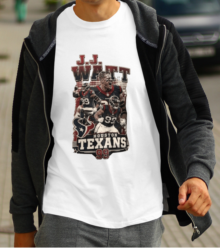 J.J. Watt Houston Texans 99 NFL Football Player T-Shirt