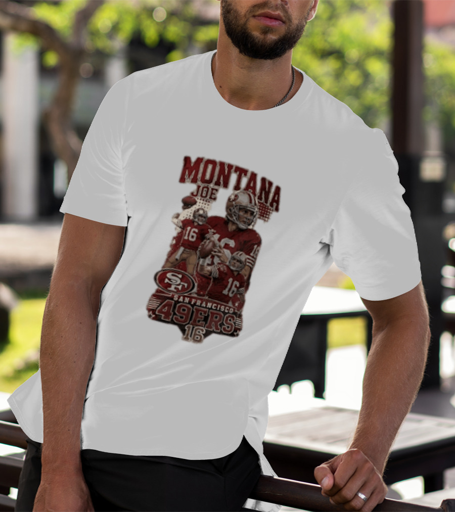 San Francisco 49ers Montana Joe 16 Football Player T-Shirt