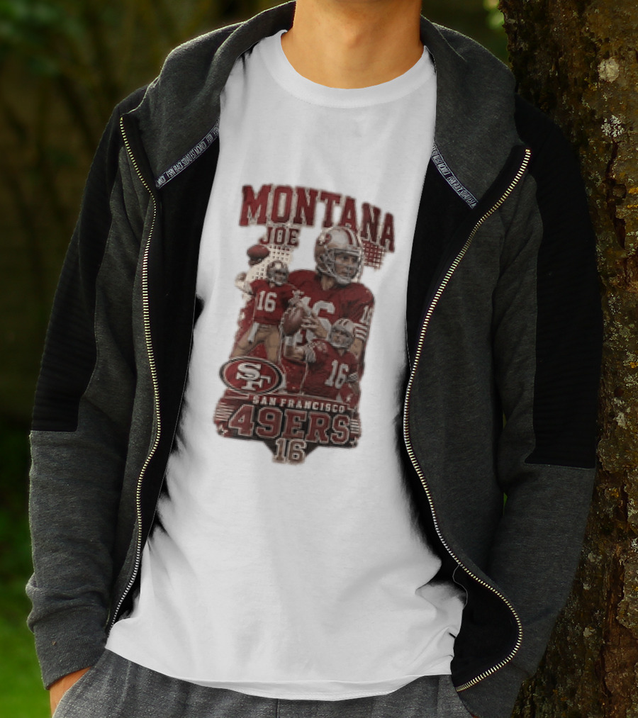 San Francisco 49ers Montana Joe 16 Football Player T-Shirt