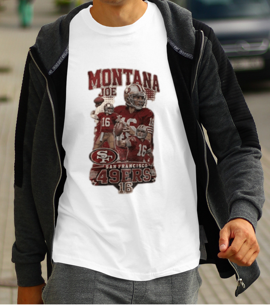 San Francisco 49ers Montana Joe 16 Football Player T-Shirt