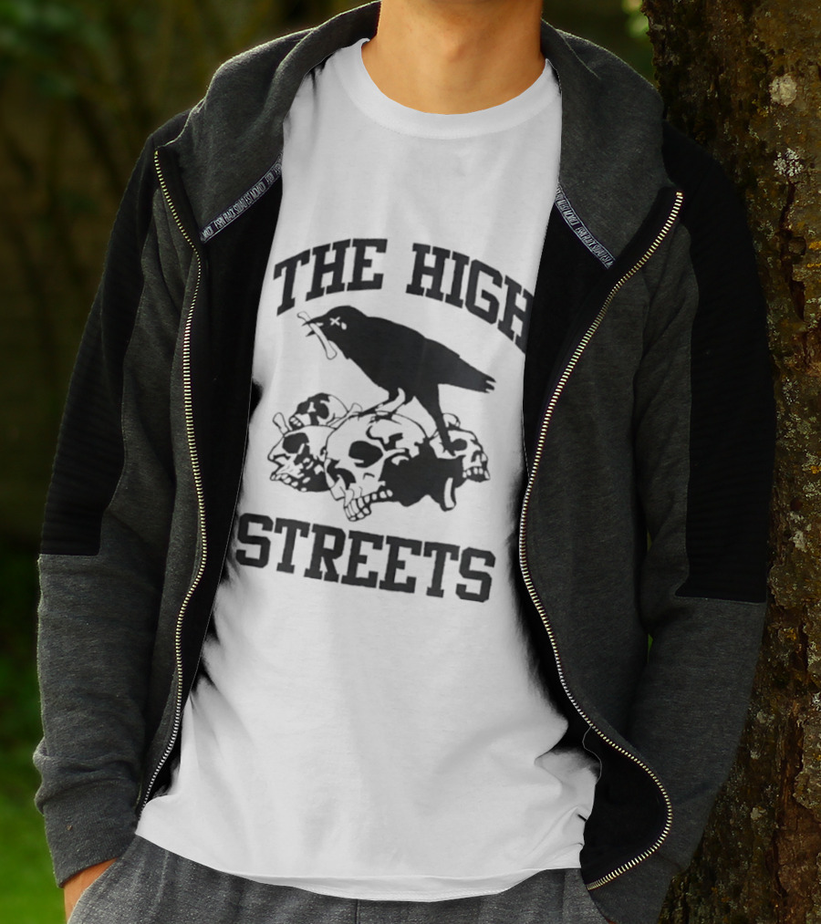 The High Streets Crow On Skulls T-Shirt