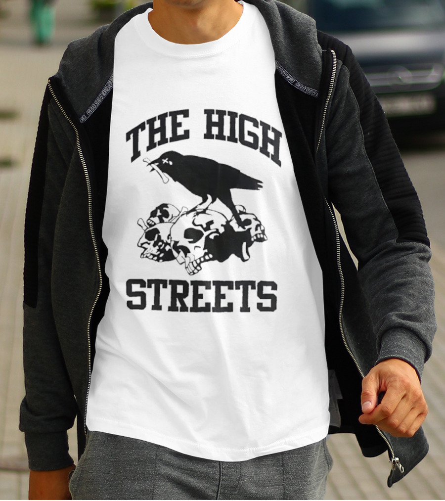 The High Streets Crow On Skulls T-Shirt
