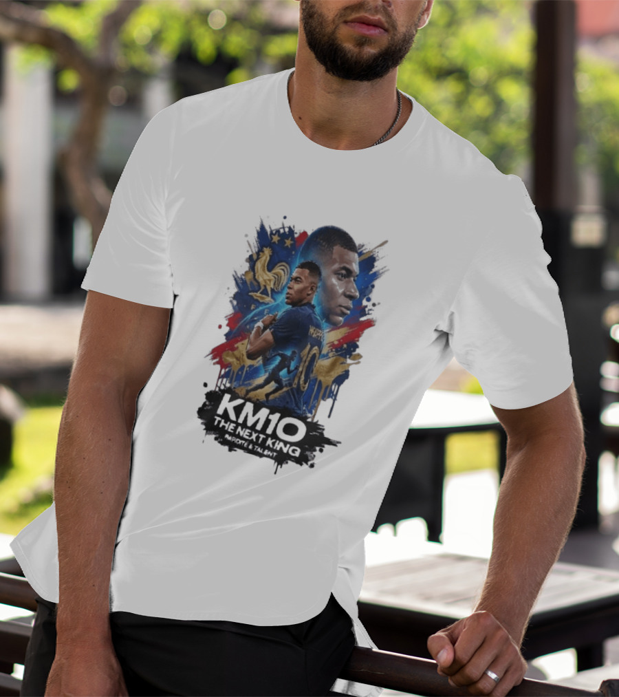 KM10 Kylian Mbappé The Next King Rapidite & Talent France Legends T-Shirt