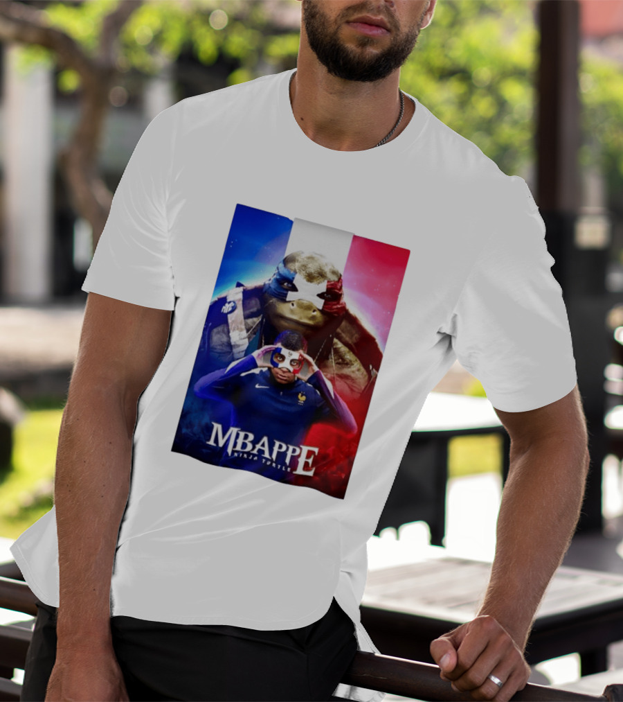 Mbappe France National Football Ninja Turtle T-Shirt