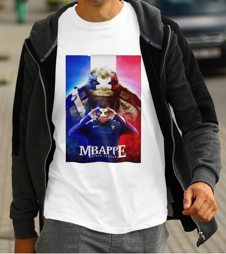 Mbappe France National Football Ninja Turtle T-Shirt