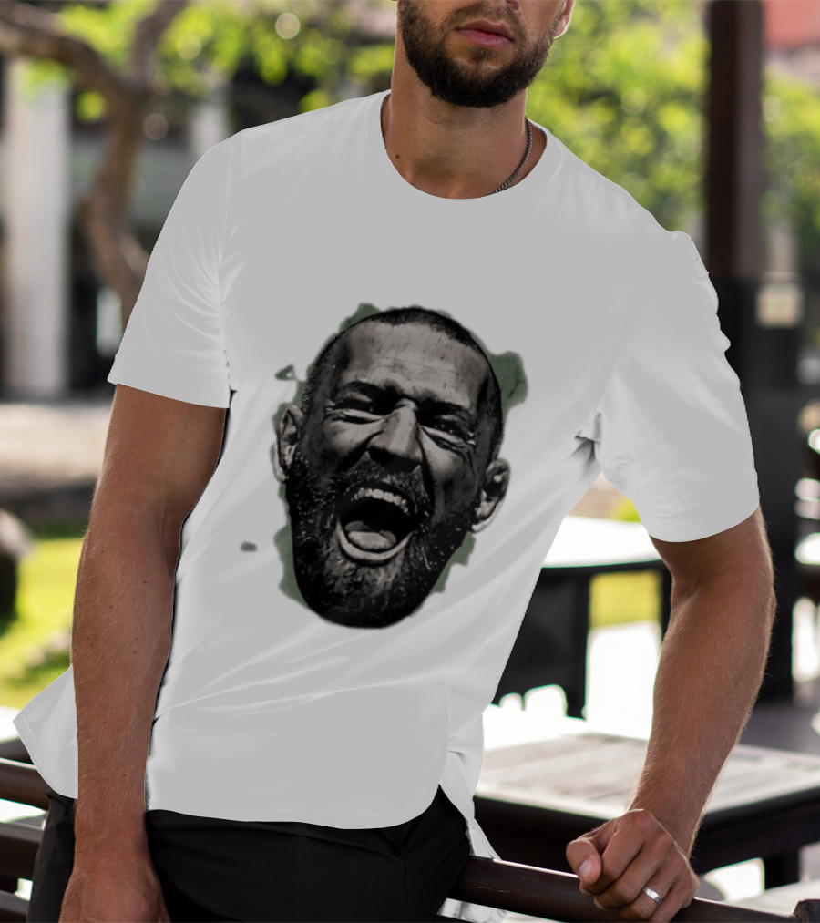 UFC Fighter Yelling Conor McGregor Fight Champion Face T-Shirt