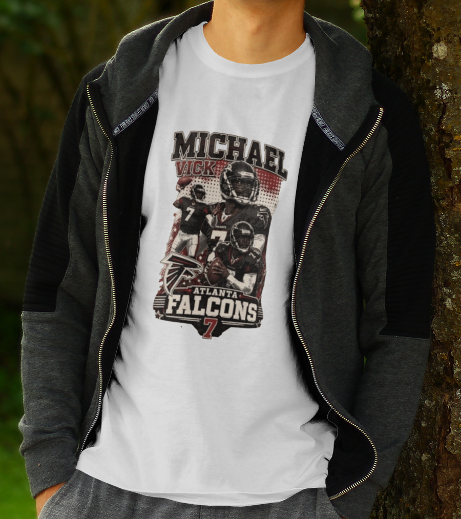 Michael Vick Atlanta Falcons Quarterback 7 Football T-Shirt