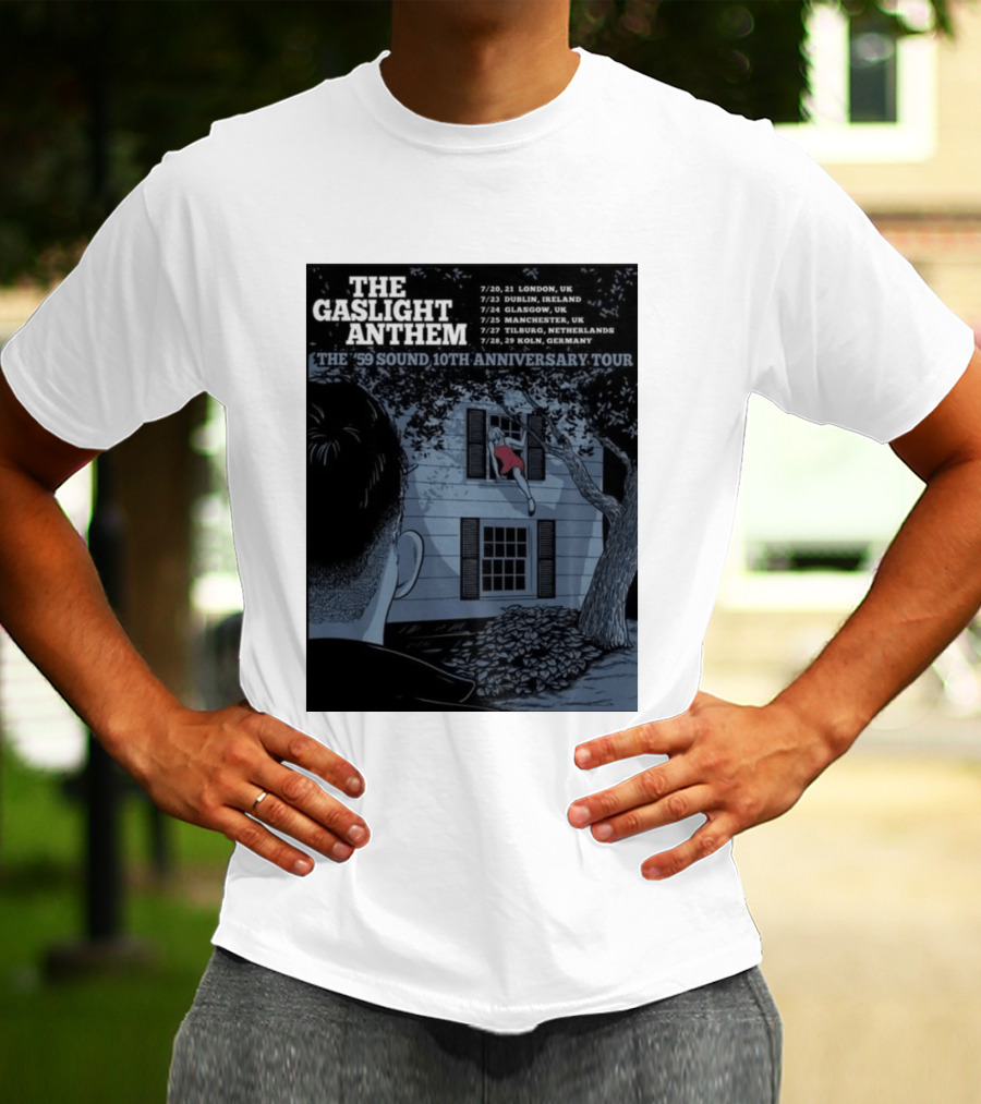 The Gaslight Anthem The '59 Sound 10th Anniversary Tour London Dublin Glasgow Manchester Tilburg Koln T-Shirt