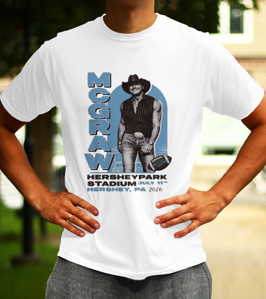 MCGRAW Hersheypark Stadium July 11th Hershey PA 2026 Football T-Shirt