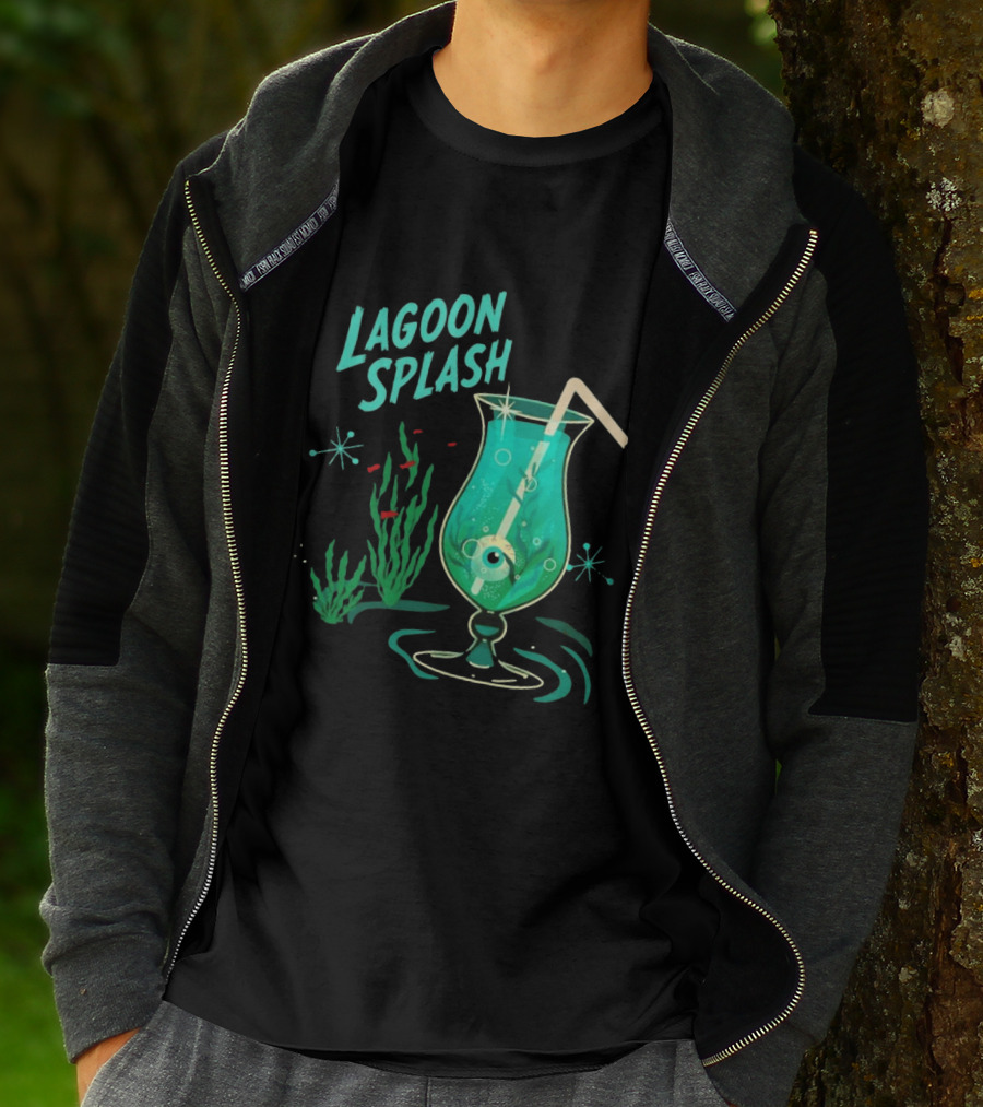 Creature From The Black Lagoon Lagoon Splash Cocktail T-Shirt