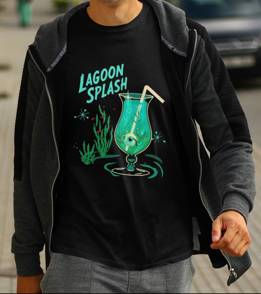 Creature From The Black Lagoon Lagoon Splash Cocktail T-Shirt