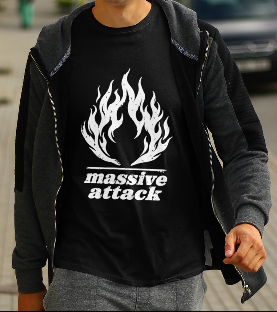 Massive Attack Fire Flame T-Shirt