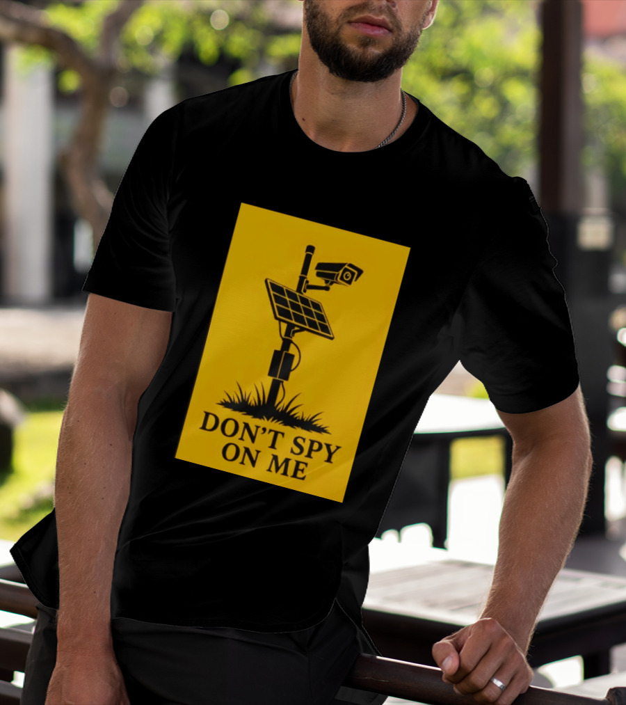 Flock Camera Surveillance Solar Panel Don't Spy On Me T-Shirt