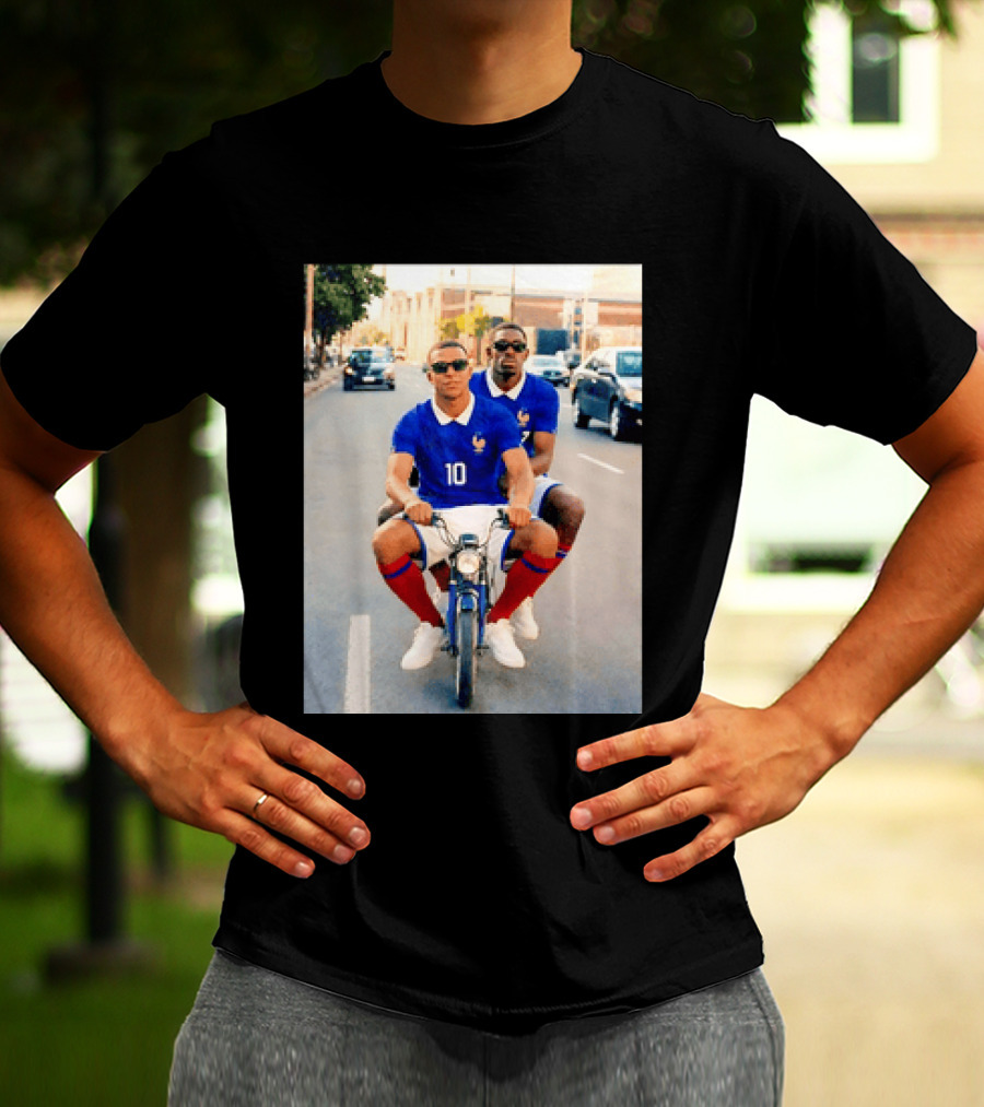 Kylian Mbappé Ousmane Dembélé France Team Jersey T-Shirt