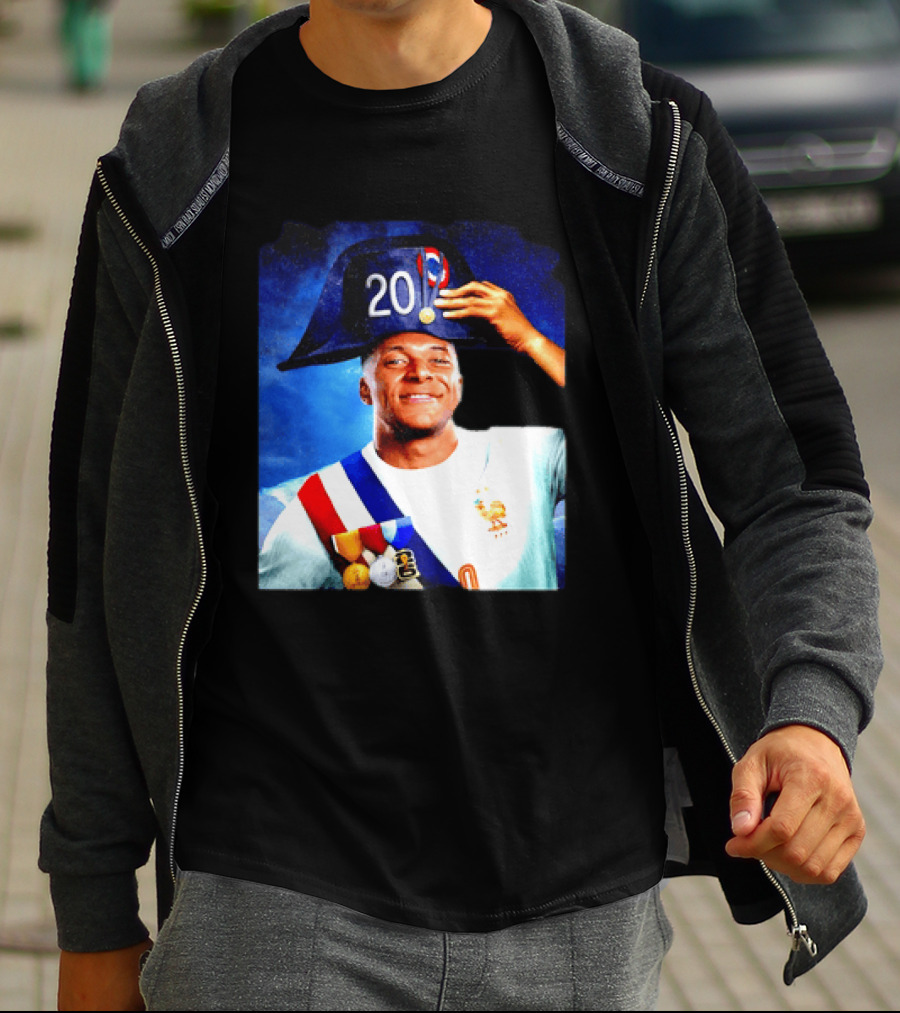 Kylian Mbappé France National Team 2026 Captain No 20 Napoleon Hat T-Shirt