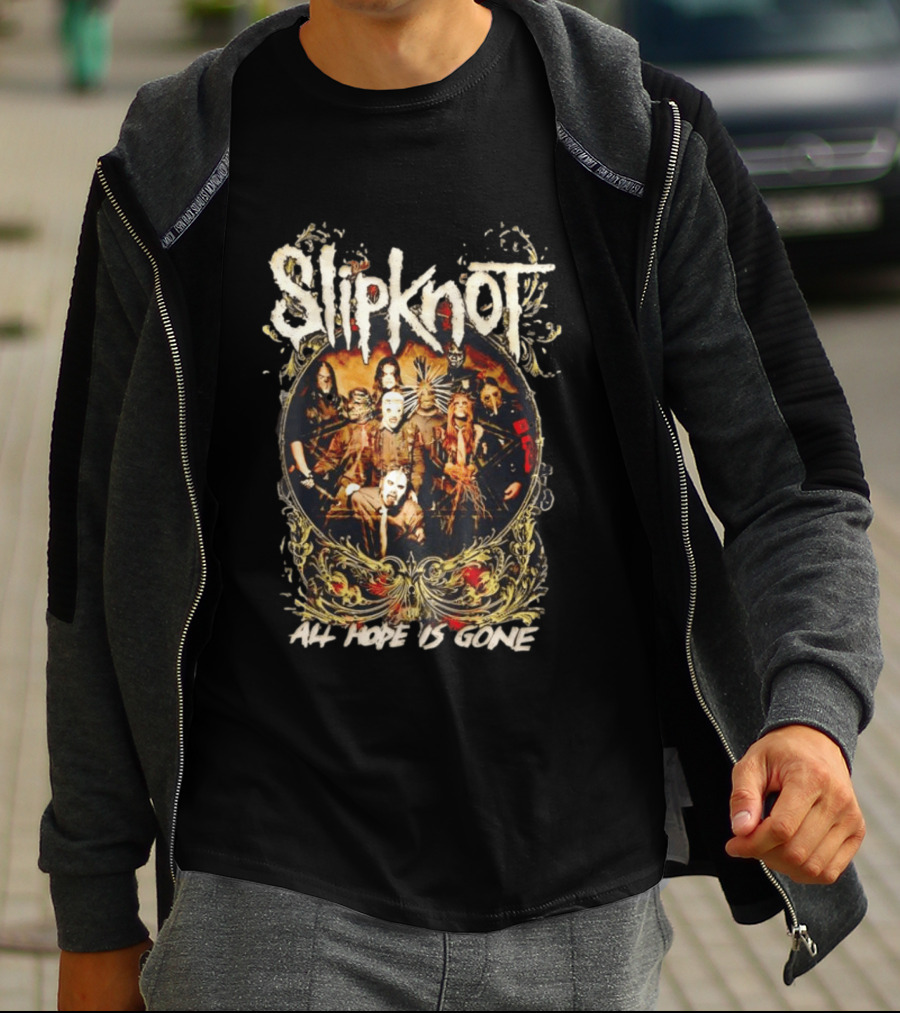 Slipknot All Hope Is Gone Band Concert Group Photo T-Shirt