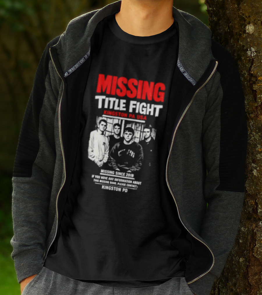 Missing Title Fight Kingston PA USA 2018 Iconic Band Event T-Shirt