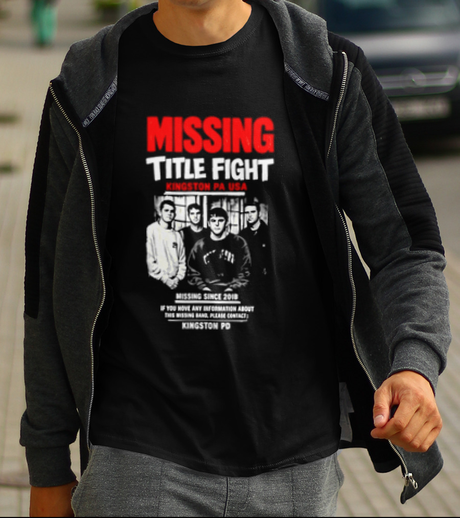 Missing Title Fight Kingston PA USA 2018 Iconic Band Event T-Shirt