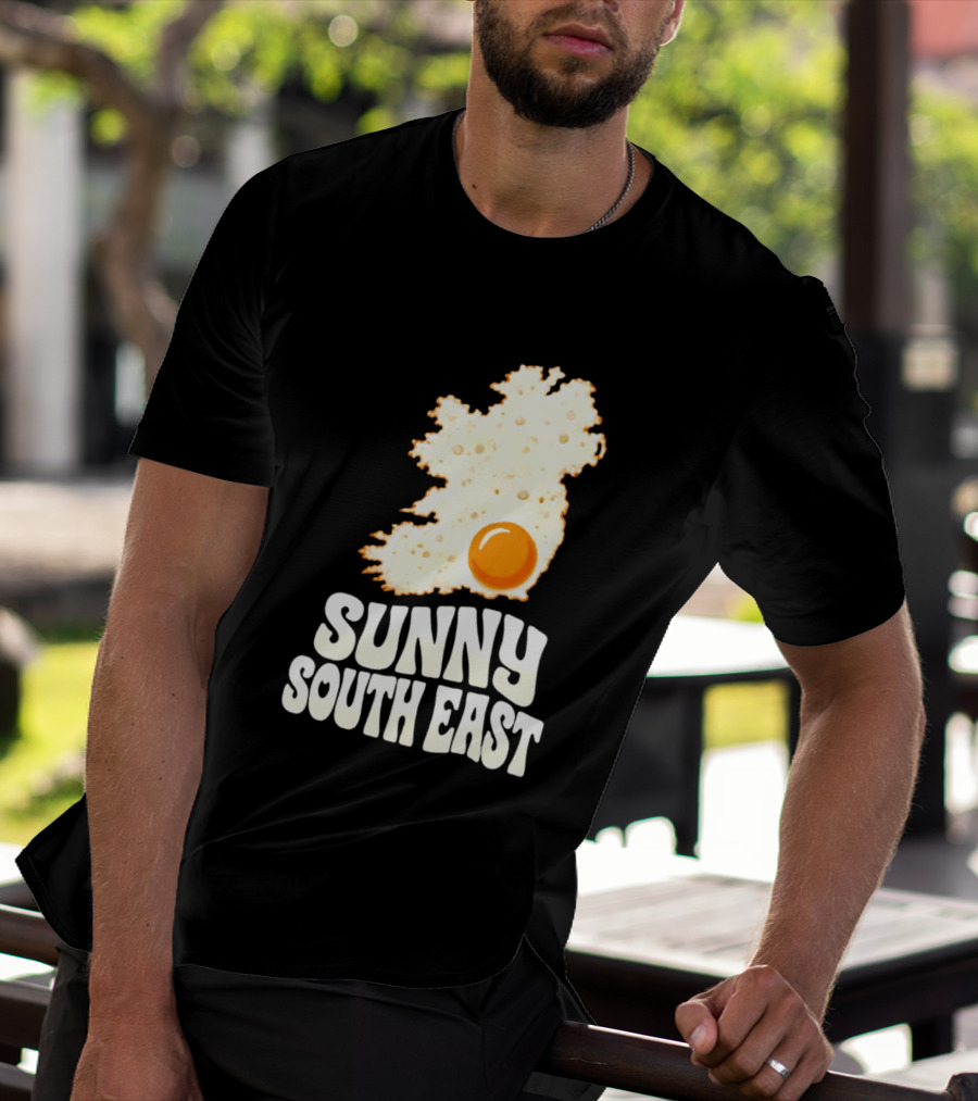 Sunny South East Ireland Fried Egg Map T-Shirt