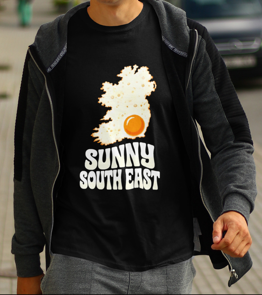 Sunny South East Ireland Fried Egg Map T-Shirt