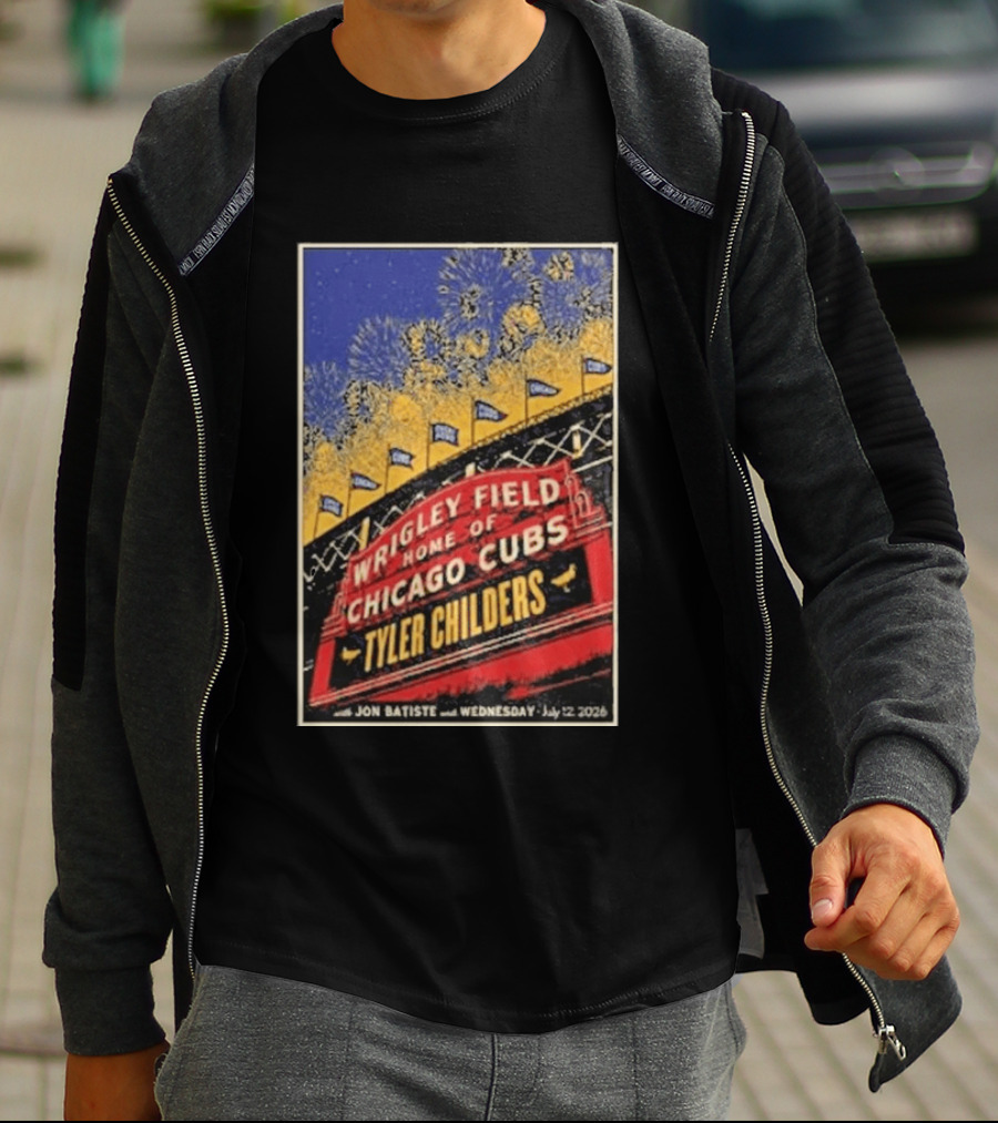 Tyler Childers Wrigley Field Home Of Chicago Cubs Event July 12 2026 T-Shirt