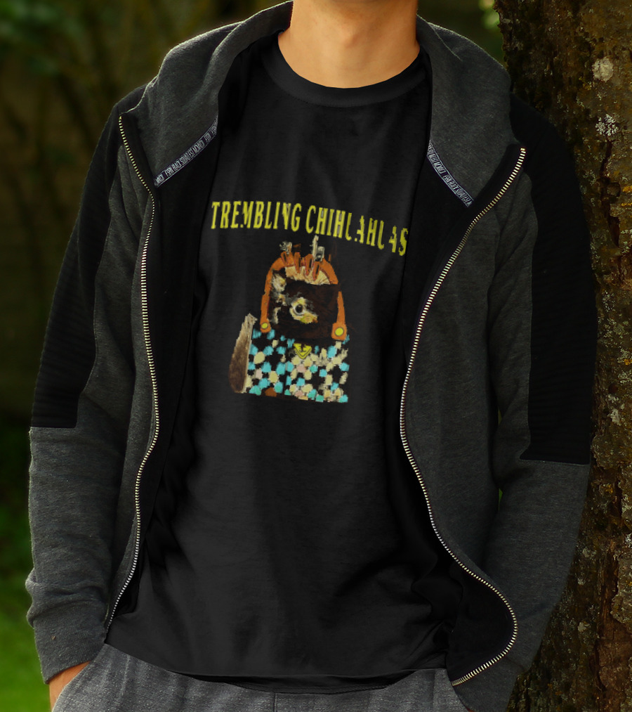 We Are All Trembling Chihuahuas In God's Designer Handbag Colorful Pattern Chihuahua Bag T-Shirt
