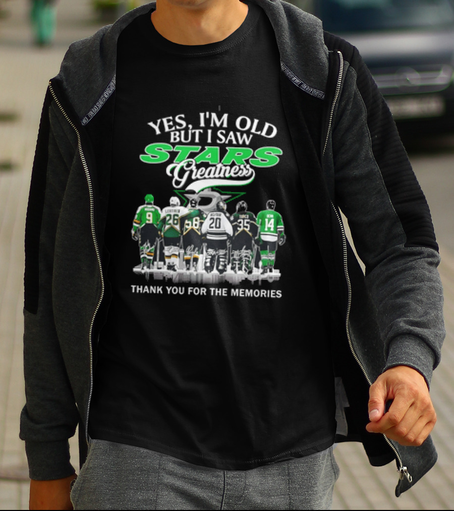 Yes I'm Old But I Saw Stars Greatness Thank You For The Memories T-Shirt