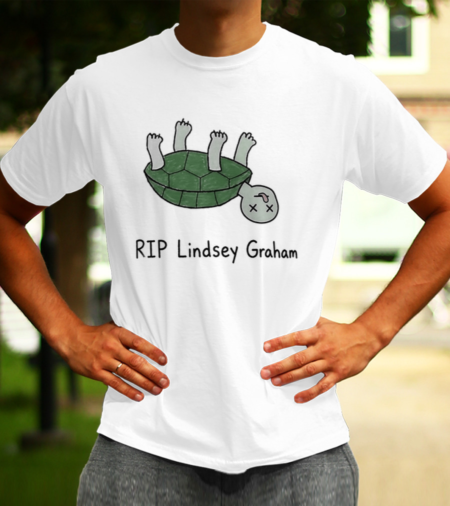 RIP Lindsey Graham Upside Down Turtle T-Shirt