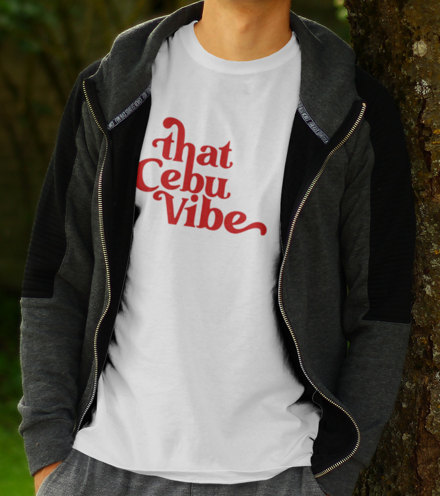That Cebu Vibe Red Text Trend T-Shirt