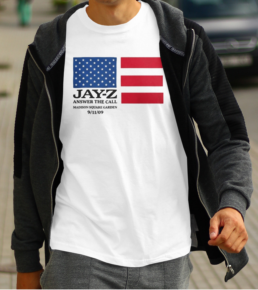 Jay Z Answer The Call Madison Square Garden 9/11/09 T-Shirt