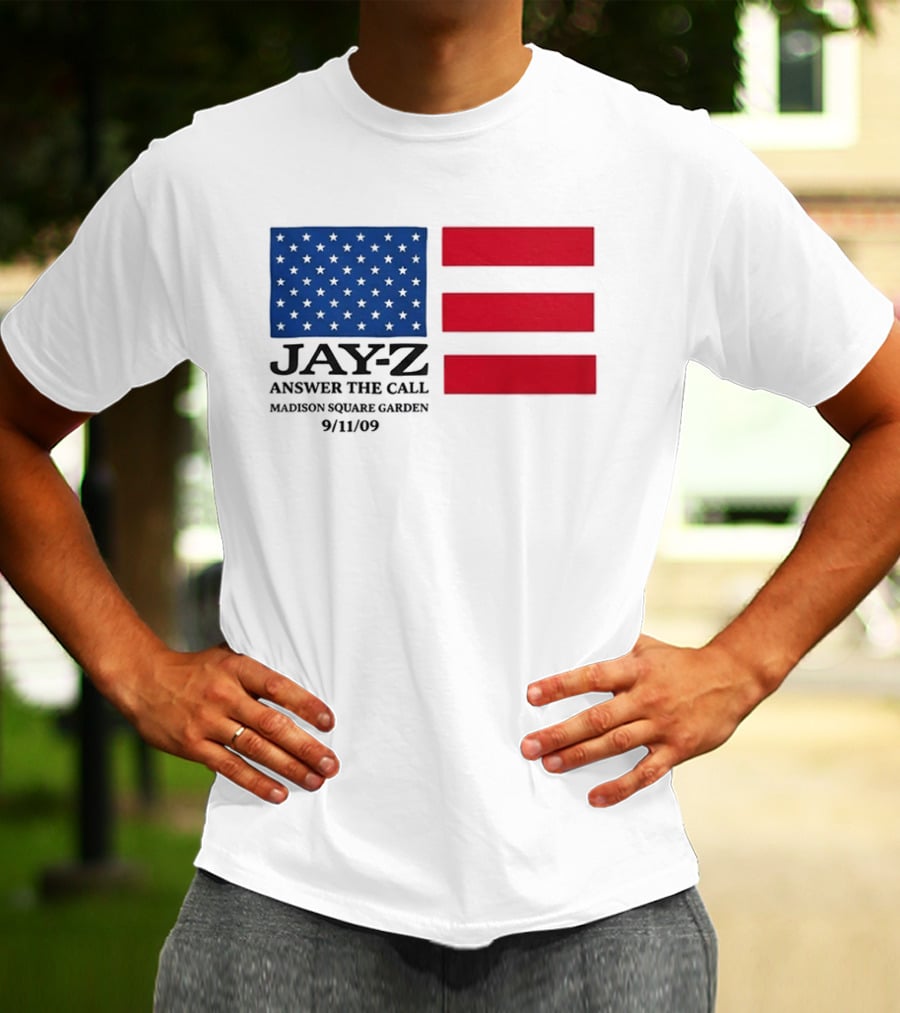 Jay Z Answer The Call Madison Square Garden 9/11/09 T-Shirt