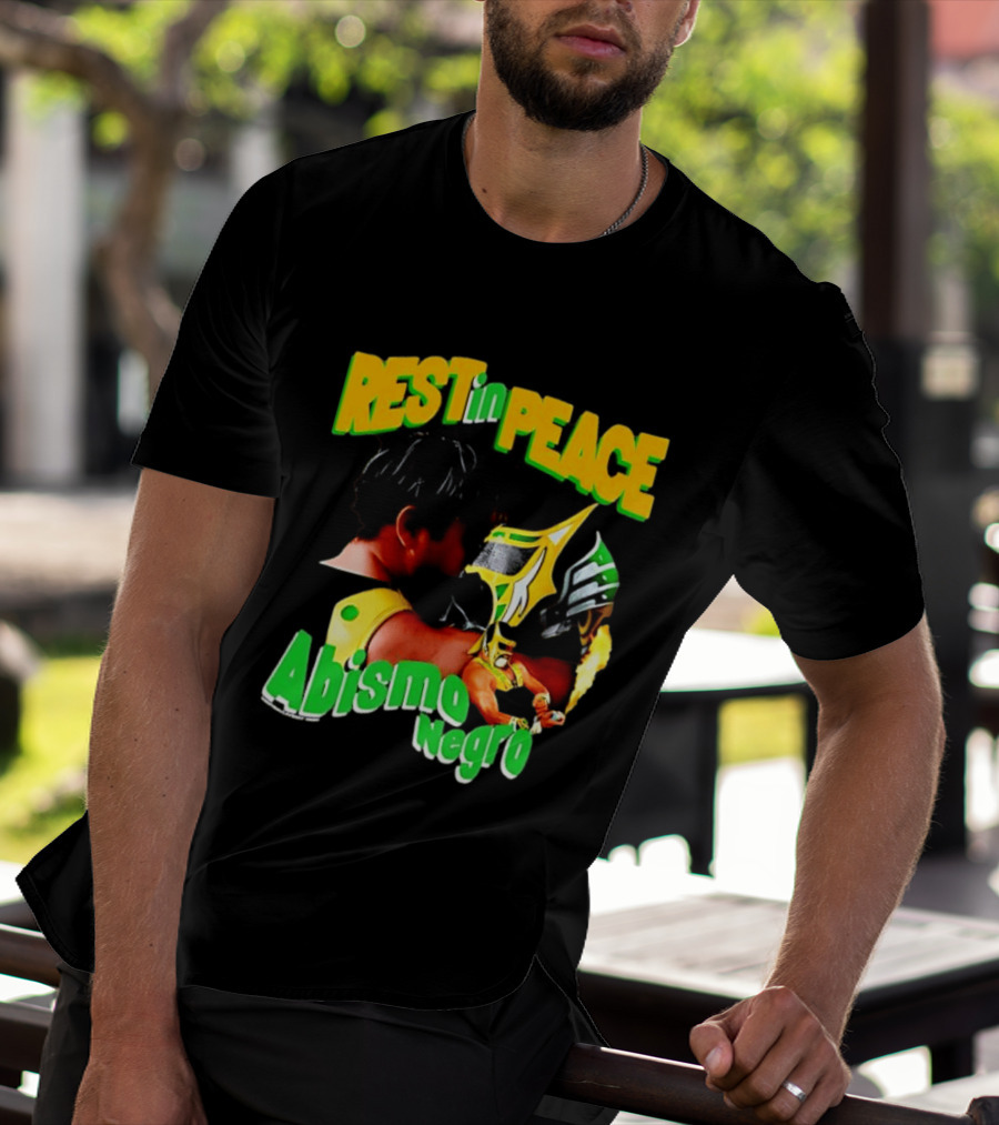 REST In PEACE Abismo Negro Lucha Libre AAA Professional Wrestling T-Shirt