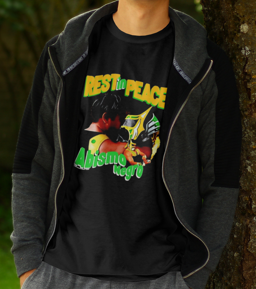 REST In PEACE Abismo Negro Lucha Libre AAA Professional Wrestling T-Shirt