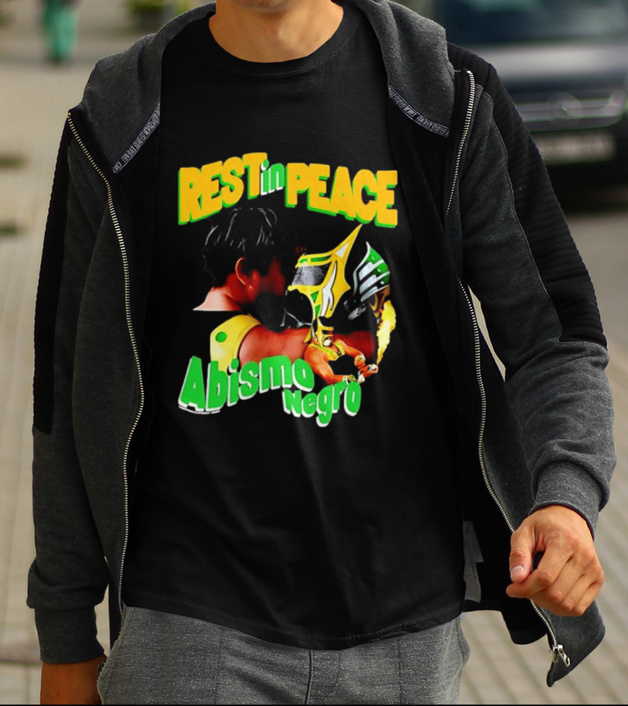 REST In PEACE Abismo Negro Lucha Libre AAA Professional Wrestling T-Shirt