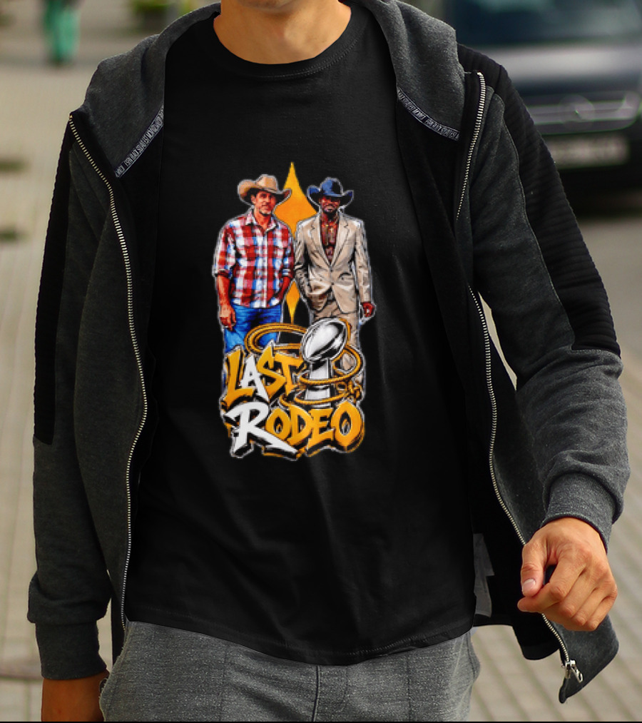 Ben Roethlisberger Hines Ward Last Rodeo Pittsburgh Steelers Iconic Farewell Cowboys NFL Champions T-Shirt