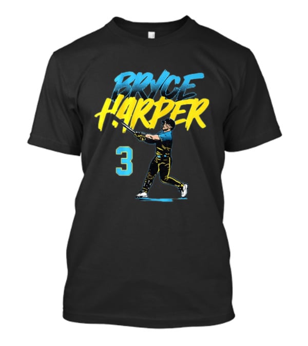 Bryce Harper 3 Philadelphia Phillies City Connect Baseball T-Shirt