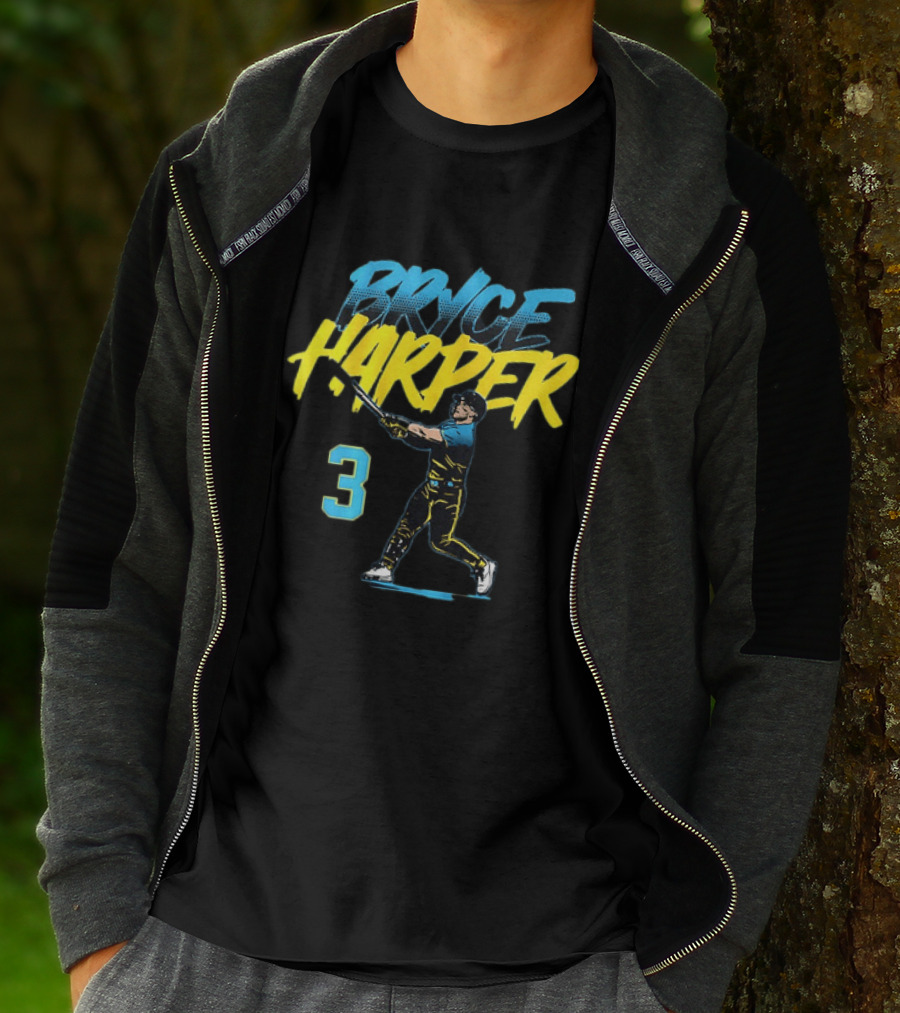 Bryce Harper 3 Philadelphia Phillies City Connect Baseball T-Shirt
