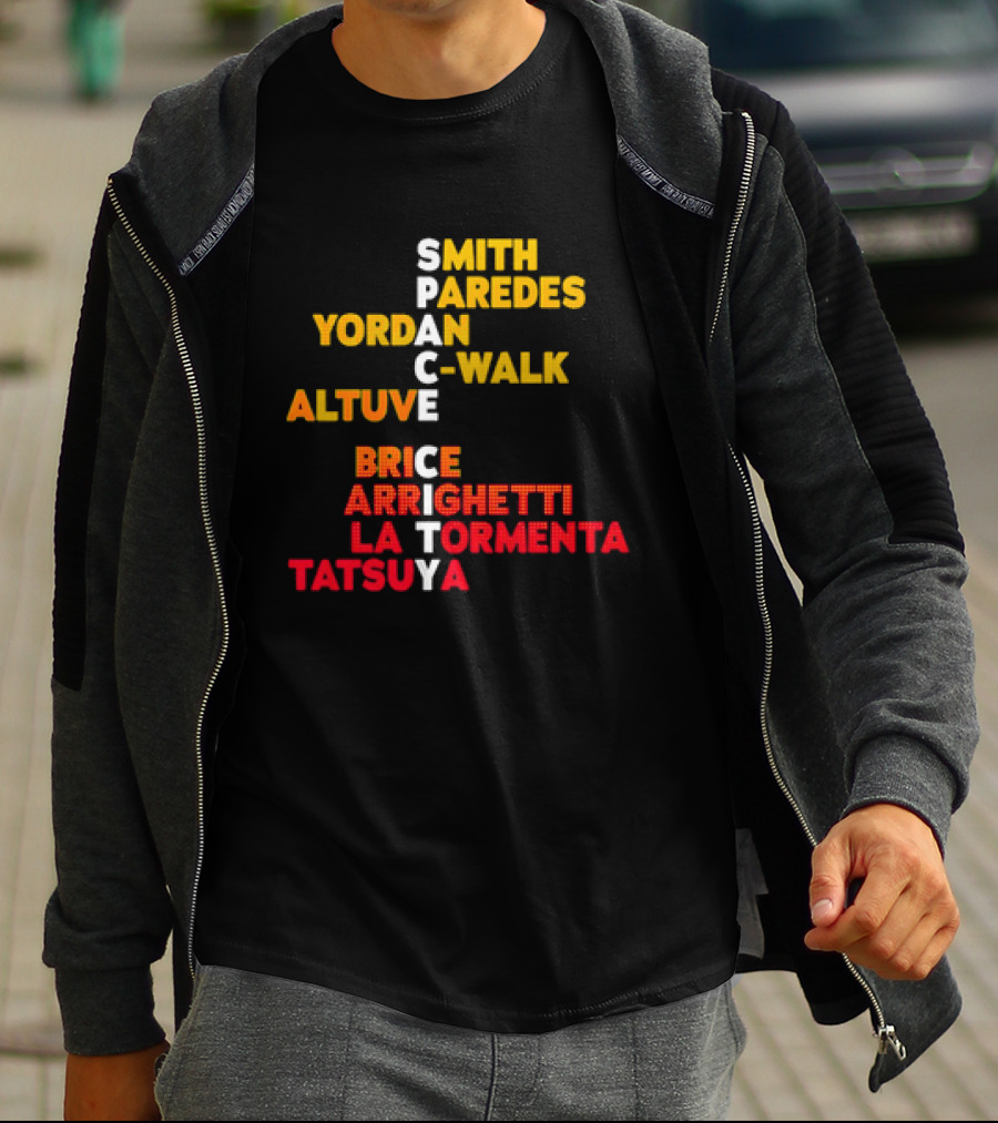 Houston Baseball 2026 Space City Names Smith Yordan Altuve T-Shirt