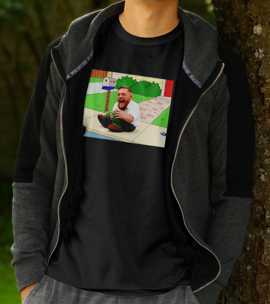 Family Guy Conor McGregor Laughing Curb Scene T-Shirt