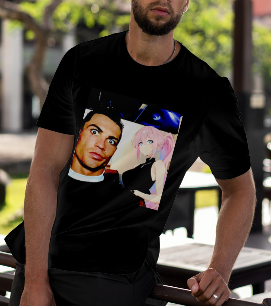Cristiano Ronaldo Shikimori Anime Manga Collaboration T-Shirt