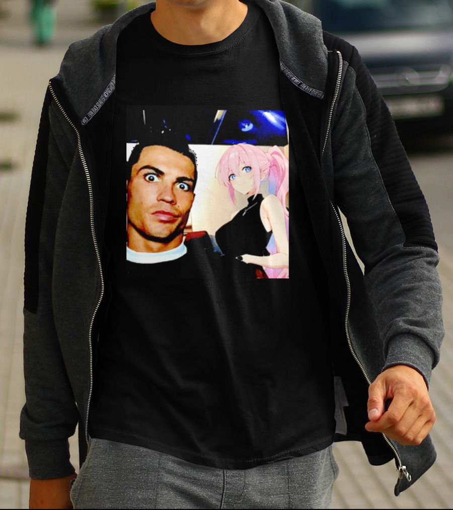 Cristiano Ronaldo Shikimori Anime Manga Collaboration T-Shirt
