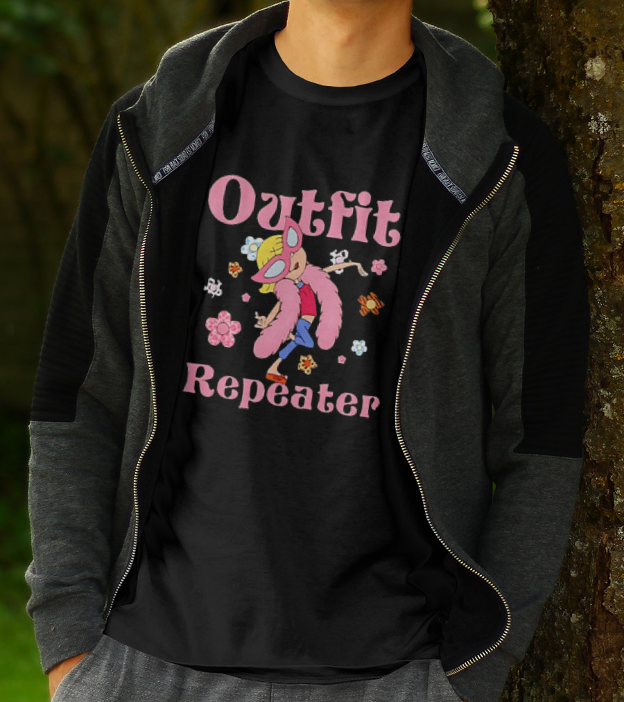 Disney Lizzie McGuire Outfit Repeater Cartoon Character Flower T-Shirt
