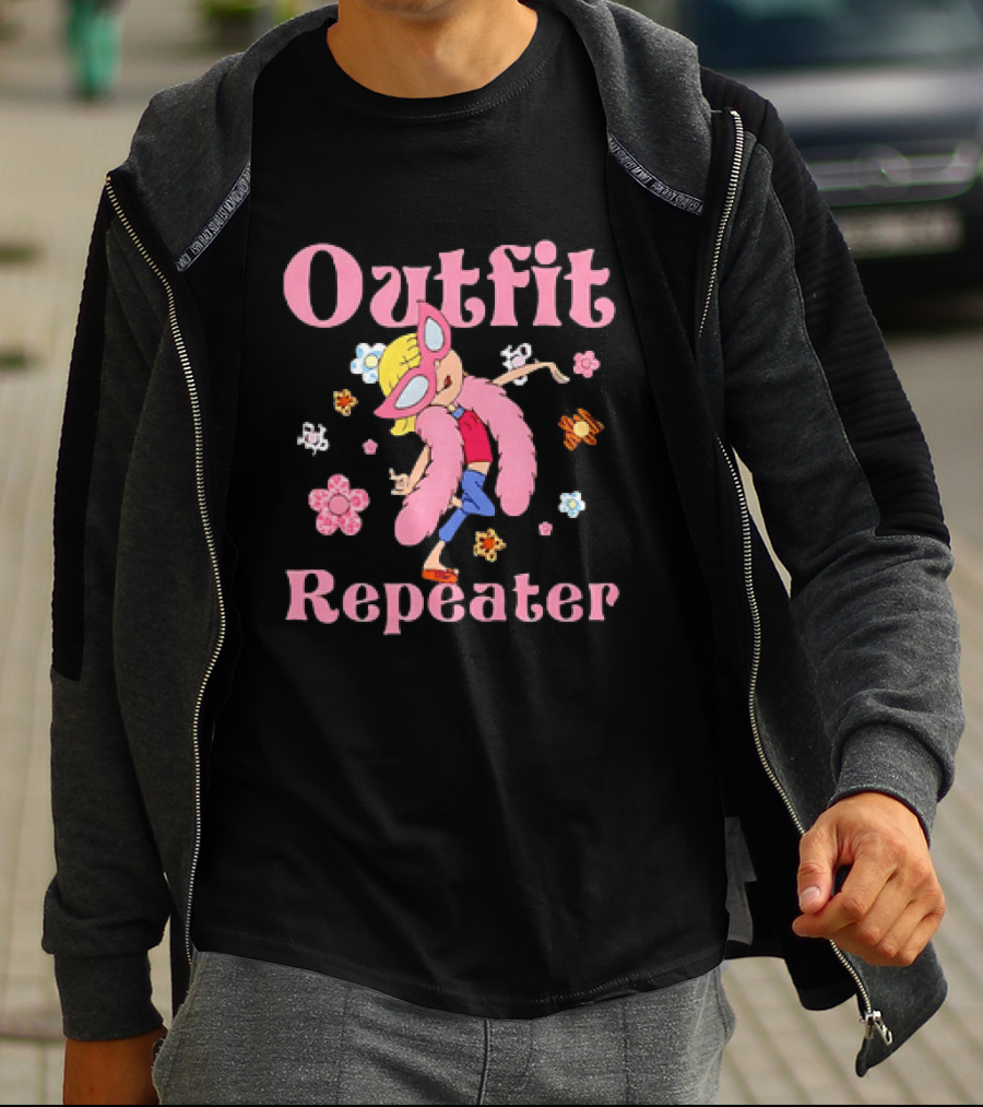Disney Lizzie McGuire Outfit Repeater Cartoon Character Flower T-Shirt