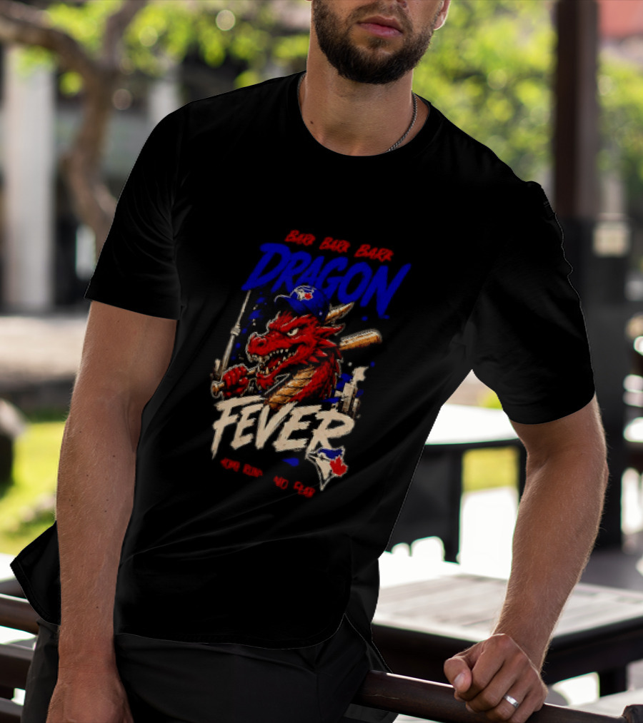 Brr Brr Brr Dragon Fever Toronto Blue Jays Baseball Red Dragon T-Shirt