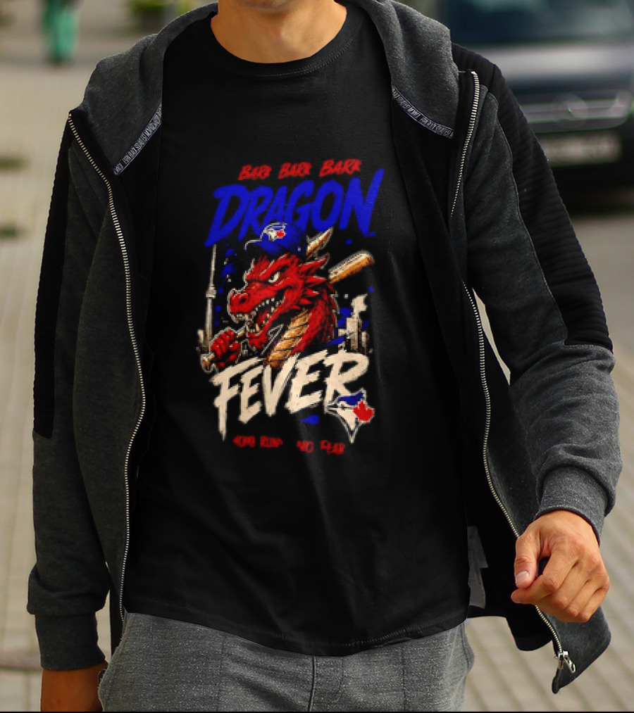 Brr Brr Brr Dragon Fever Toronto Blue Jays Baseball Red Dragon T-Shirt