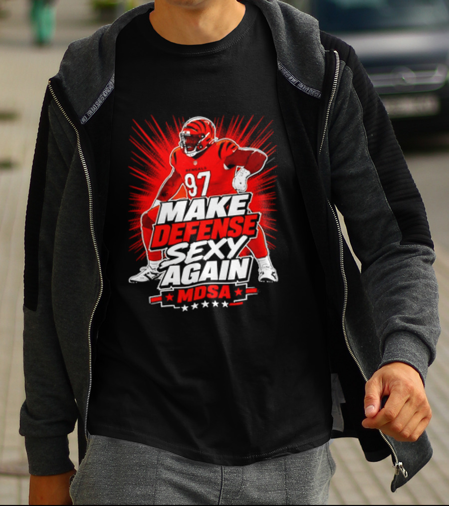 Kamron Neal Cincinnati Bearcats Make Defense Sexy Again MDSA Football 97 T-Shirt