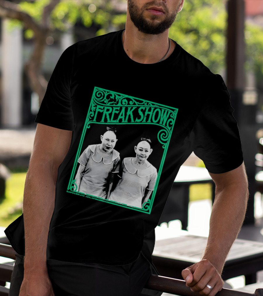 Freak Show Vintage Circus Sideshow Twins T-Shirt